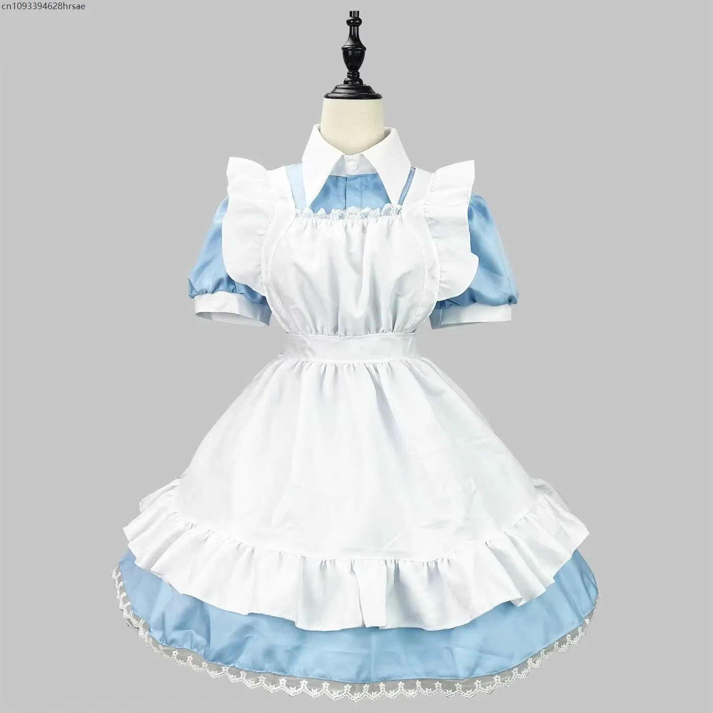 Shirt Collar Maid Dress Blue Lolita with Apron Anime Uniform Servant Dress Maid Cosplay Costume Carnival Wear
Shirt Collar Maid Dress Blue Lolita with Apron Anime Uniform Servant Dress Maid Cosplay Costume Carnival Wear