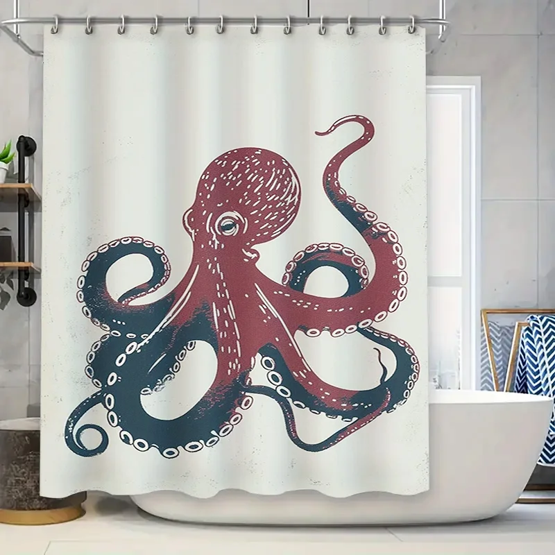 Octopus Printed Shower Curtain Waterproof Fabric Home Bathroom Decorations Decoration Bath Towel Hanging Wall
Octopus Printed Shower Curtain Waterproof Fabric Home Bathroom Decorations Decoration Bath Towel Hanging Wall