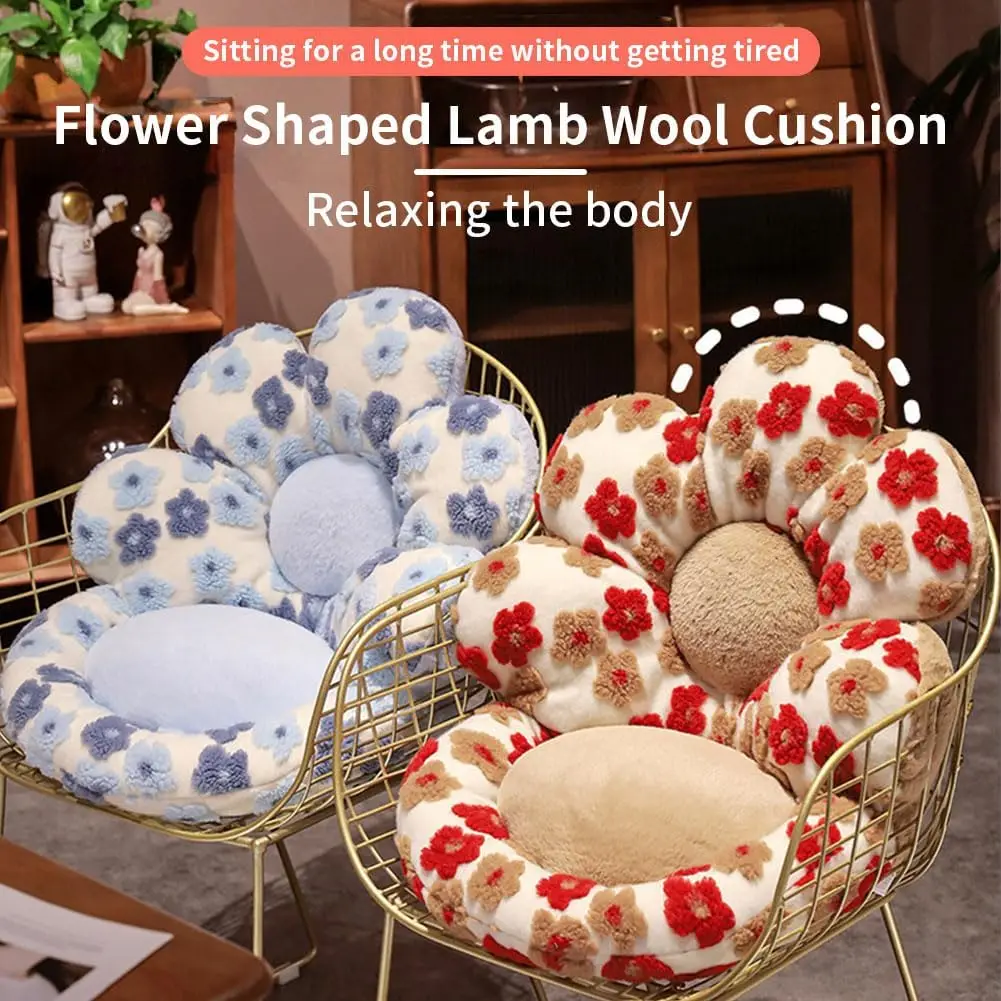 Comfortable Flower Shape Chair Cushion with Backrest Soft Seat Cushion for Sedentary Fluffy Chair Pad Lazy Sofa Cute Home Decor
Comfortable Flower Shape Chair Cushion with Backrest Soft Seat Cushion for Sedentary Fluffy Chair Pad Lazy Sofa Cute Home Decor