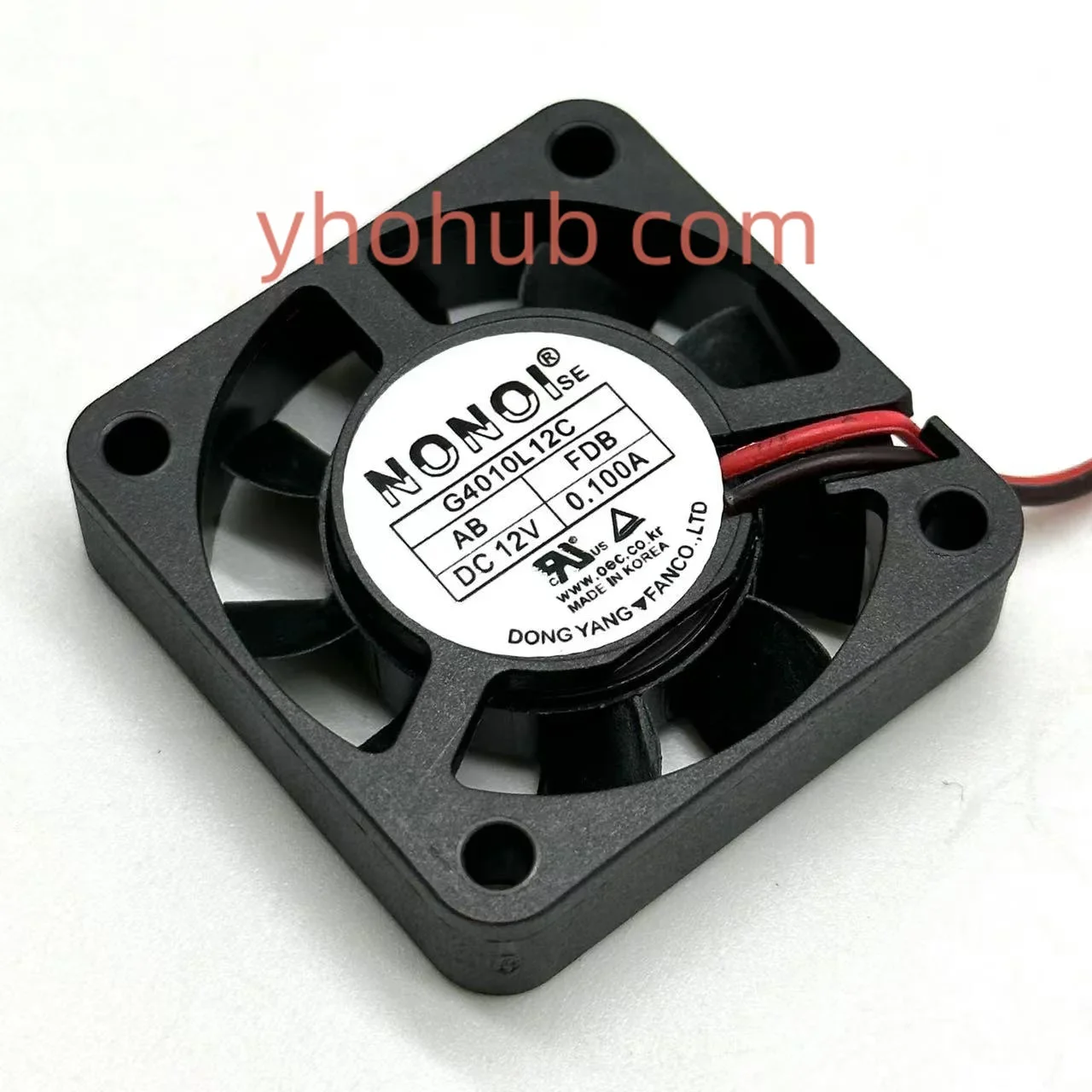NONOI G4010L12C DC 12 В 0,100 А 40x40x10 мм 2-проводной охлаждающий вентилятор для сервера
NONOI G4010L12C DC 12 В 0,100 А 40x40x10 мм 2-проводной охлаждающий вентилятор для сервера