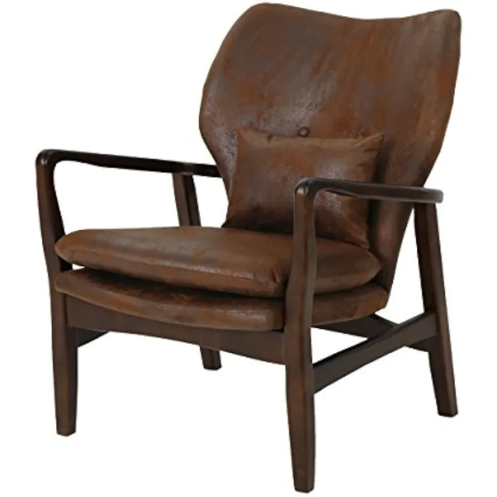 Mid Century Modern Fabric Club Chair for Living Room, Brown and Dark Espresso, 31.25D x 26.25W x 32.75H Inch
Mid Century Modern Fabric Club Chair for Living Room, Brown and Dark Espresso, 31.25D x 26.25W x 32.75H Inch