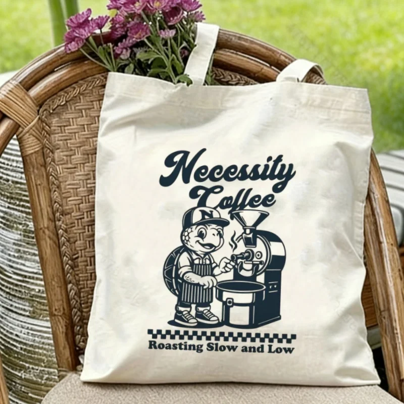 1PC Vintage “Necessity Coffee” Turtle Roasting Machine Print Eco-friendly Canvas Shoulder Bag
1PC Vintage “Necessity Coffee” Turtle Roasting Machine Print Eco-friendly Canvas Shoulder Bag