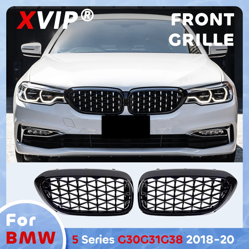 XVIP Glossy Black Diamond Style Front Bumper Grille For BMW 5-Series G30 G31 G38 2018-2020
XVIP Glossy Black Diamond Style Front Bumper Grille For BMW 5-Series G30 G31 G38 2018-2020