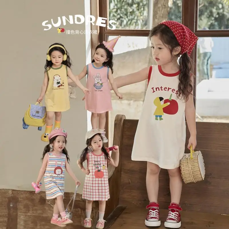 Baby Girl Dress 2024 New Summer Summer Comfortable and Square Korean Simple Cotton Fashion Comfort Cute Durable Dress Loose
Baby Girl Dress 2024 New Summer Summer Comfortable and Square Korean Simple Cotton Fashion Comfort Cute Durable Dress Loose