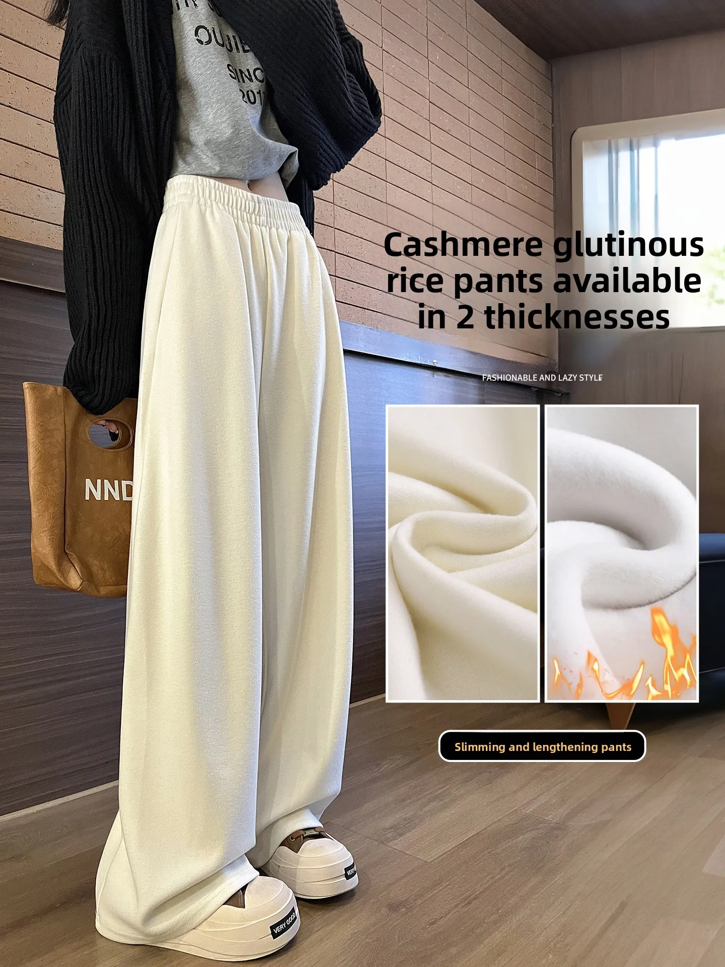 Women's Fce Lined Wide Leg Pants Soft Spor Trousers Loose Fit High Waist Elastic Waisand Color Casual Pants
Women's Fce Lined Wide Leg Pants Soft Spor Trousers Loose Fit High Waist Elastic Waisand Color Casual Pants