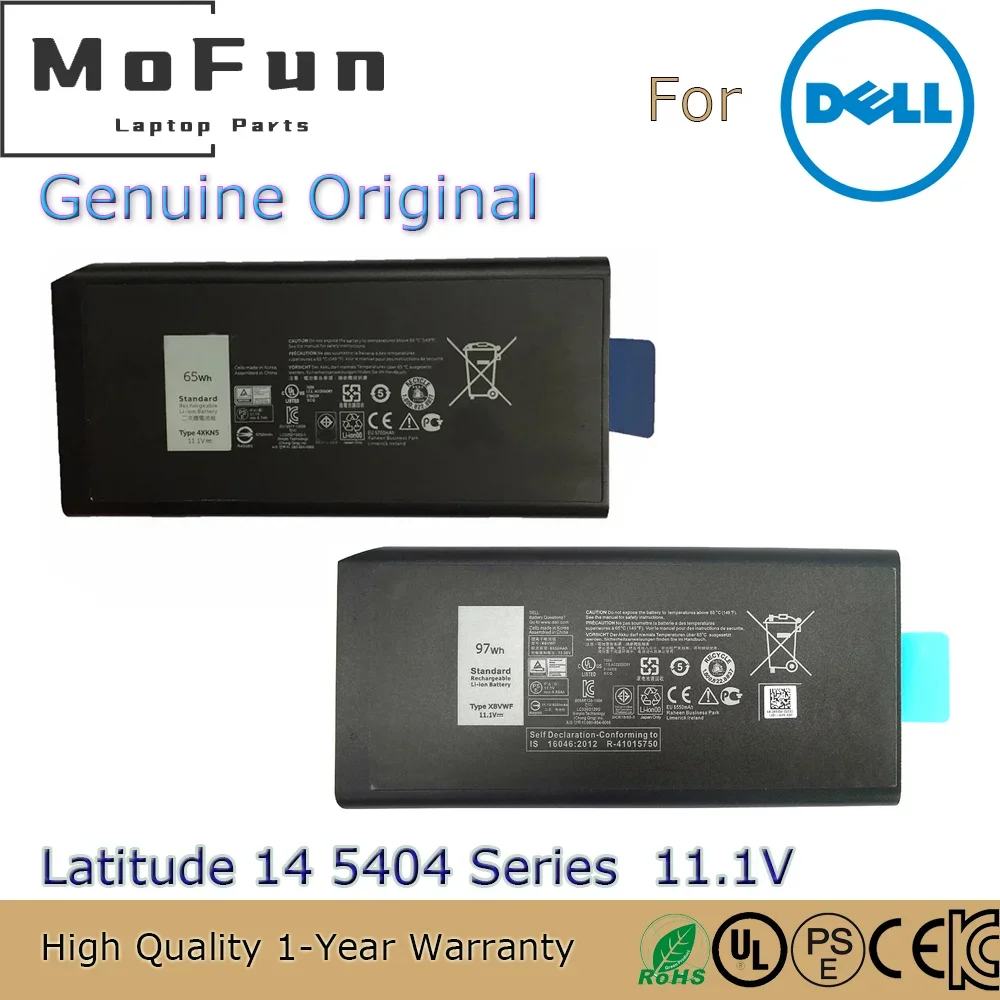 Brand New Original 4XKN5 11.1V 65Wh Laptop Battery for Dell Latitude 14 5404 7404 5414 Series X8VWF 97Wh YGV51 CJ2K1 etc.
Brand New Original 4XKN5 11.1V 65Wh Laptop Battery for Dell Latitude 14 5404 7404 5414 Series X8VWF 97Wh YGV51 CJ2K1 etc.