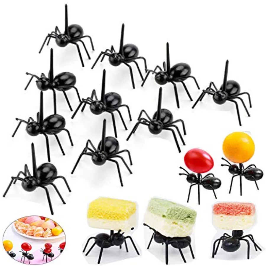 Ant Toothpicks Fruit Dessert Fork 2 Reusable Ant Food Pick Animal Appetizer Forks for Sck Cake Dessert with Storage Box for Kit
Ant Toothpicks Fruit Dessert Fork 2 Reusable Ant Food Pick Animal Appetizer Forks for Sck Cake Dessert with Storage Box for Kit