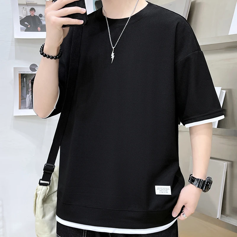 Male Oversized T-shirt Men's Print Solid Color Tees Shirt Spring Summer New Round Neck Casual Man Half Short Sleeves Tops
Male Oversized T-shirt Men's Print Solid Color Tees Shirt Spring Summer New Round Neck Casual Man Half Short Sleeves Tops