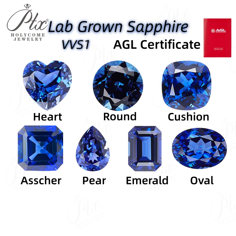 Lab Grown Sapphire Royal Blue Color DIY Jewelry Making Main Materials Wholesale Price Selectable AGL Certificate High Quality
Lab Grown Sapphire Royal Blue Color DIY Jewelry Making Main Materials Wholesale Price Selectable AGL Certificate High Quality