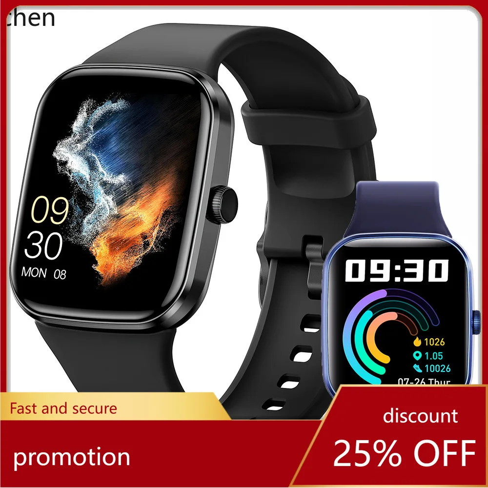Zml smartwatch: new model with heart rate & temperature monitoring, message alerts, sports tracking, waterproof, and pedometer
Zml smartwatch: new model with heart rate & temperature monitoring, message alerts, sports tracking, waterproof, and pedometer