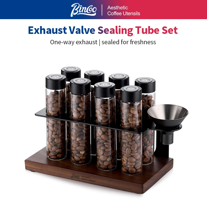 Bincoo Coffee Bean Sealing Tube Storage Jar Coffee Storage Rack Bean Dish Funnel Set
Bincoo Coffee Bean Sealing Tube Storage Jar Coffee Storage Rack Bean Dish Funnel Set