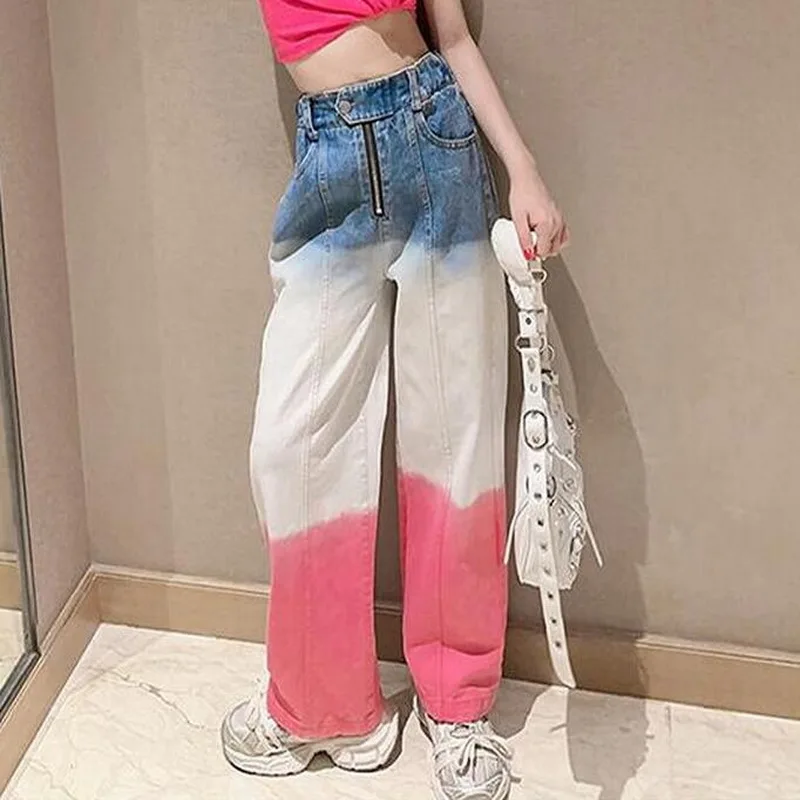 Children High Fashion Y2K Street Jeans for Tween Girls Dip Dye Print Denim Pants Kids Teenager Trendy Streetwear Jeans Trousers
Children High Fashion Y2K Street Jeans for Tween Girls Dip Dye Print Denim Pants Kids Teenager Trendy Streetwear Jeans Trousers