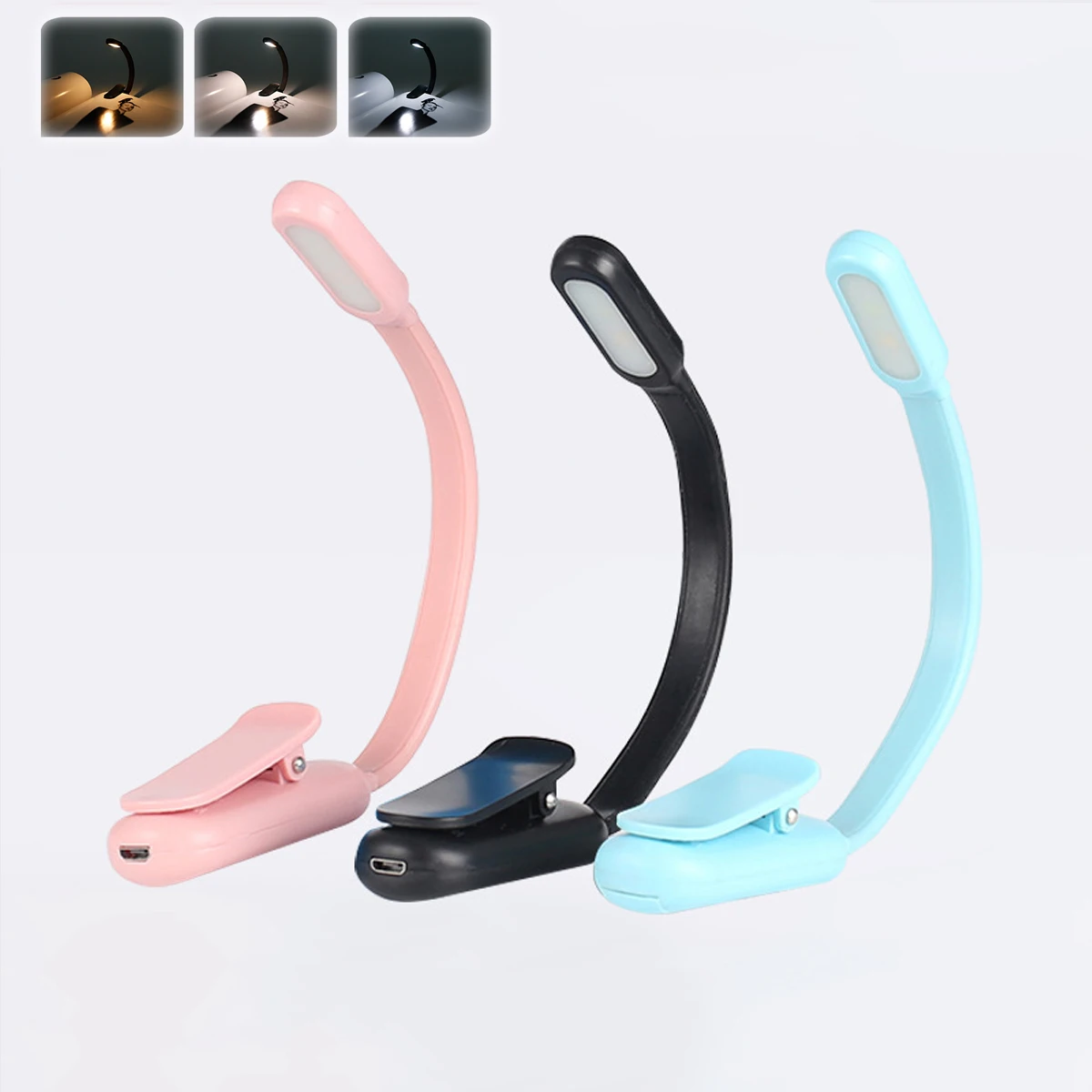 Usb Rechargeable Mini Led Book Light Stepless Brightness Clip on Reading Lights Lamp 360° Bending Angle Cold Warm Neutral White
Usb Rechargeable Mini Led Book Light Stepless Brightness Clip on Reading Lights Lamp 360° Bending Angle Cold Warm Neutral White