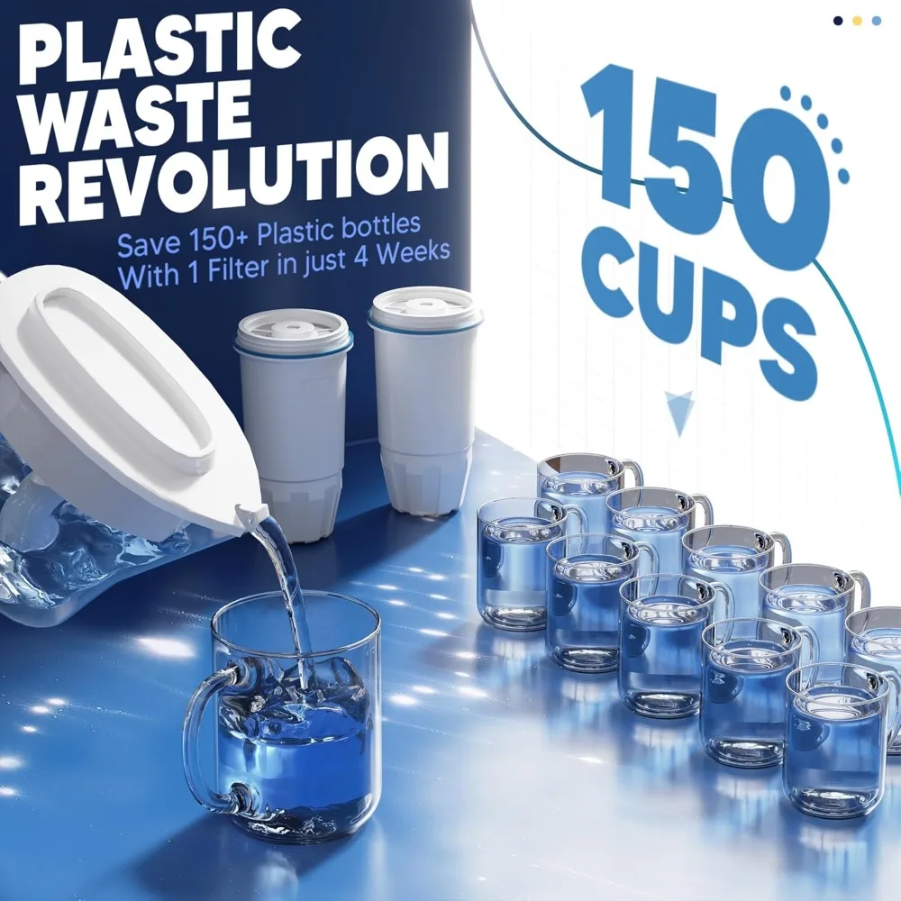 Accessories-Upgraded Water Filter Replacement for Zero Pitcher and Dispenser ZR-001 ZR-004 ZP-006 ZR-017 5-Stage Filtration
Accessories-Upgraded Water Filter Replacement for Zero Pitcher and Dispenser ZR-001 ZR-004 ZP-006 ZR-017 5-Stage Filtration