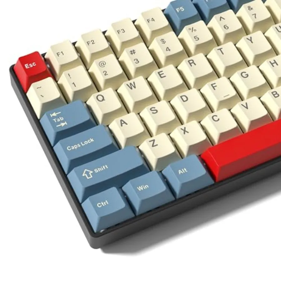 PBT Keycaps Set, Doubleshot 137 Key Caps, Cherry Profile Custom Keycap for 61/64/68/84/87/100/104/108 Mechanical Keyboard, Comp
PBT Keycaps Set, Doubleshot 137 Key Caps, Cherry Profile Custom Keycap for 61/64/68/84/87/100/104/108 Mechanical Keyboard, Comp