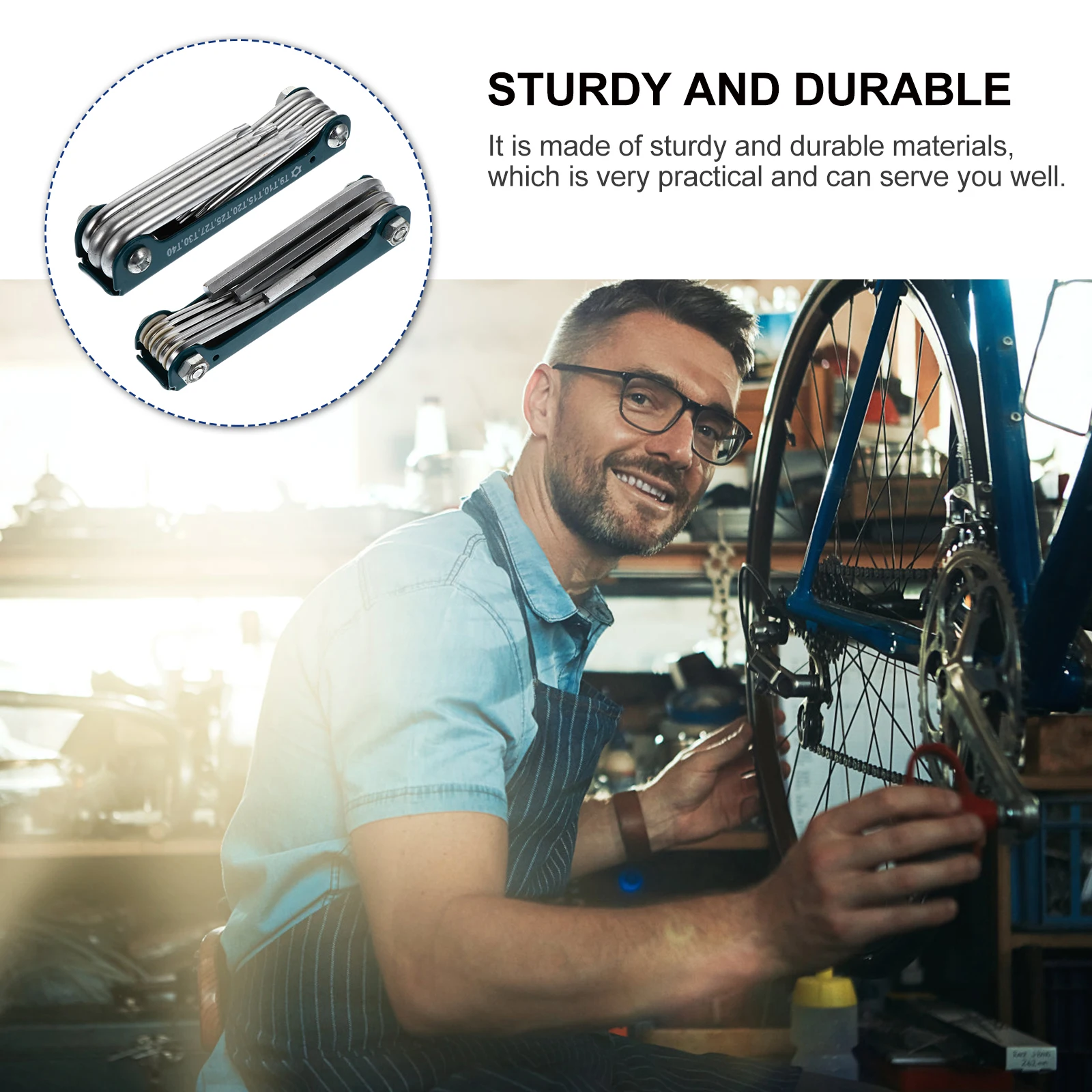 2Pcs Hexagon Set Durable Practical Bike Repair Spanner Universal H Tool Multi Function Travel Tool Storage Easy Fold
2Pcs Hexagon Set Durable Practical Bike Repair Spanner Universal H Tool Multi Function Travel Tool Storage Easy Fold