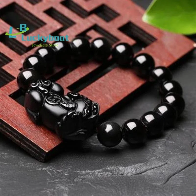 Натуральный ледяной Радужный глаз, черный обсидиан, браслет Pixiu, браслет на удачу, подвески для храбрых войск, женские и мужские украшения, 12 мм
Натуральный ледяной Радужный глаз, черный обсидиан, браслет Pixiu, браслет на удачу, подвески для храбрых войск, женские и мужские украшения, 12 мм