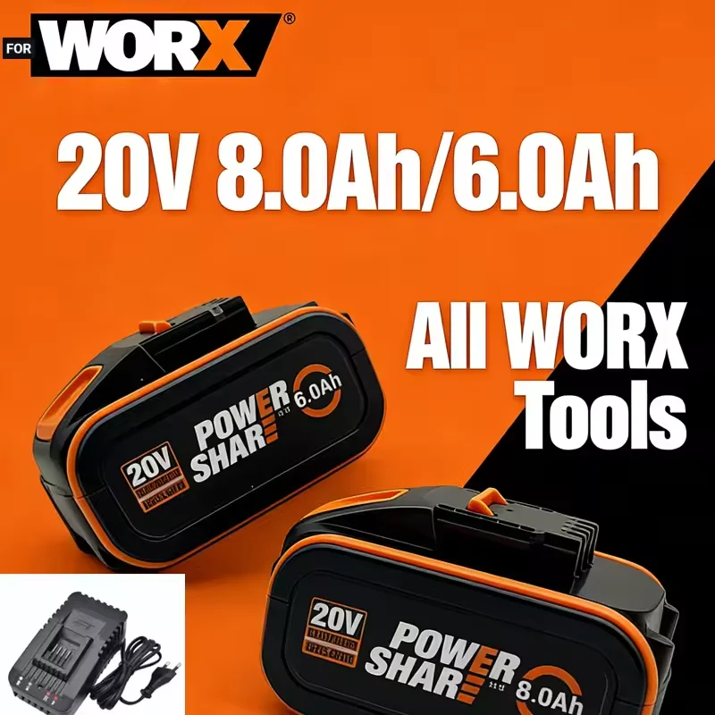 New High 6Ah 8Ah 20V for WORX Rechargeable Battery,WA3014 WA3551 WG630 WG629 WX372 WX390 WX394 WX550 WX523 Power Tool Battery
New High 6Ah 8Ah 20V for WORX Rechargeable Battery,WA3014 WA3551 WG630 WG629 WX372 WX390 WX394 WX550 WX523 Power Tool Battery