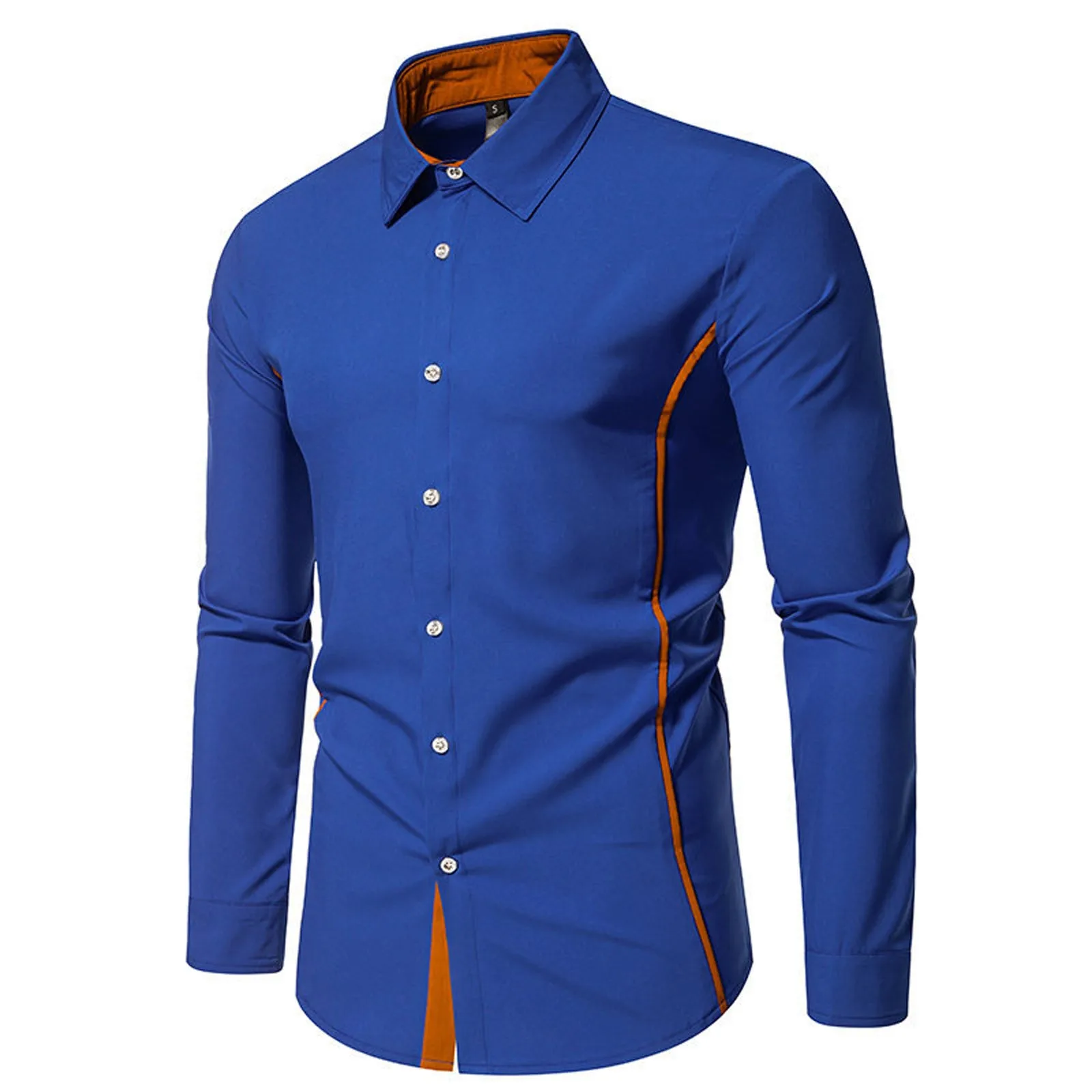 Men's solid color shirt long sleeve Korean style fashion contrast designer shirt men's business formal shirt casual Button Tops
Men's solid color shirt long sleeve Korean style fashion contrast designer shirt men's business formal shirt casual Button Tops