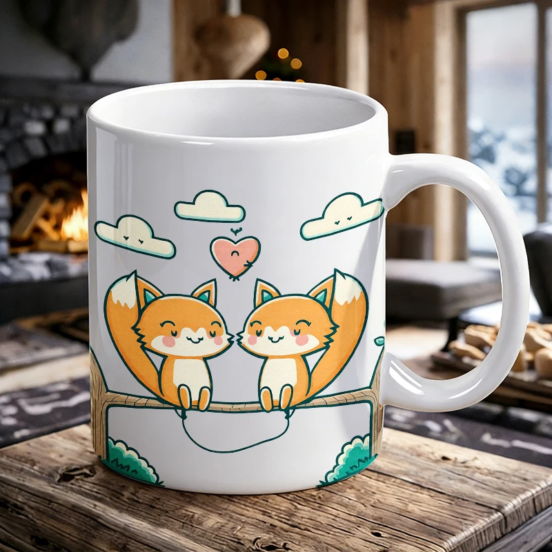 1PCS Healing Forest Fox Ceramic Mug, Coffee Cup, Milk Cup, Office Tea Cup, Drinking Cup, Fade-Resistant, Gift for Friends
1PCS Healing Forest Fox Ceramic Mug, Coffee Cup, Milk Cup, Office Tea Cup, Drinking Cup, Fade-Resistant, Gift for Friends