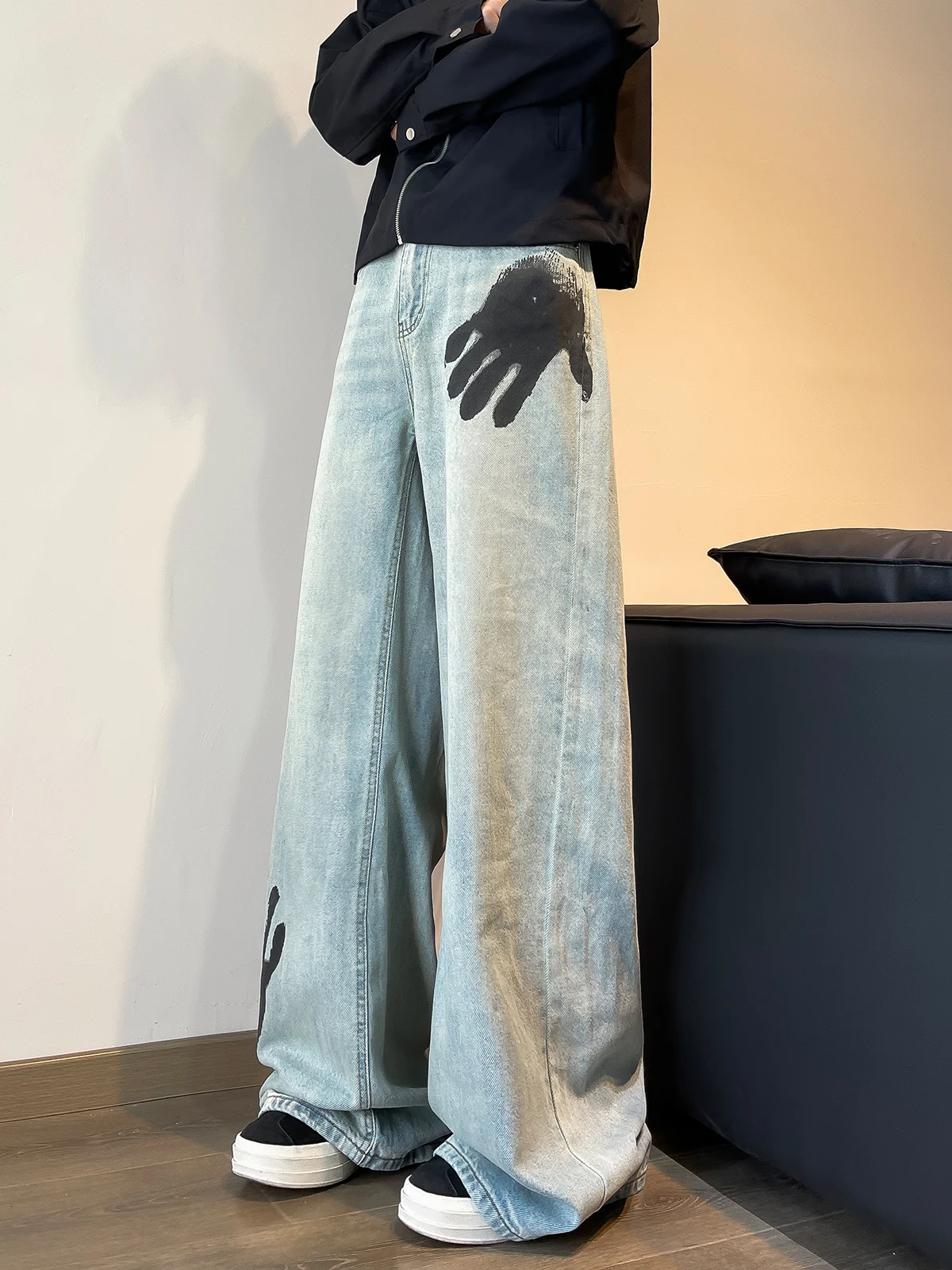 Spring Autumn Men's Straight Leg Jeans Waed Print Casual Trendy High Street Spor Vintage Long Pants Low Maintenance Denim
Spring Autumn Men's Straight Leg Jeans Waed Print Casual Trendy High Street Spor Vintage Long Pants Low Maintenance Denim