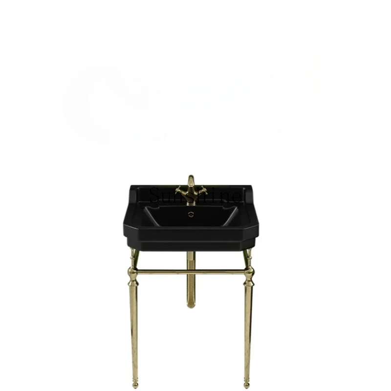 Retro floor-to-ceiling bathroom brass bracket balcony ceramic washstand pool
Retro floor-to-ceiling bathroom brass bracket balcony ceramic washstand pool