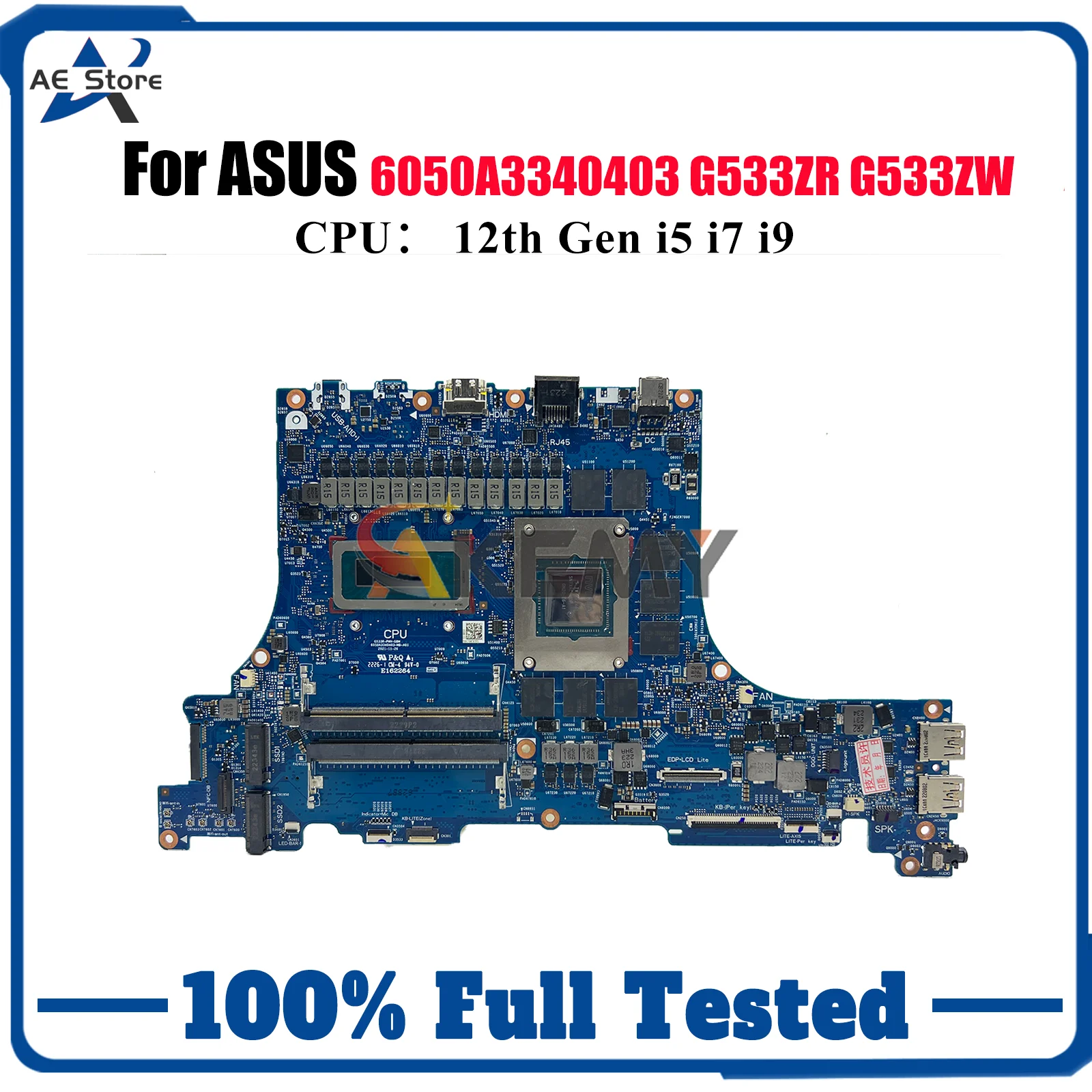 6050A3340403 Материнская плата для ноутбука ASUS ROG Strix SCAR 15 G533ZW G533ZR G533ZM G533Z Материнская плата с 12-го поколения i5 i7 i9 tests ОК
6050A3340403 Материнская плата для ноутбука ASUS ROG Strix SCAR 15 G533ZW G533ZR G533ZM G533Z Материнская плата с 12-го поколения i5 i7 i9 tests ОК