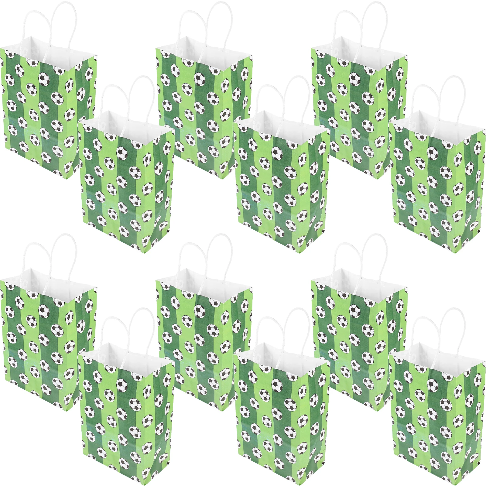12Pcs Football Gift Bags Large Tote Soccer Treat Paper Portable Presents 41Green 21Hx15Lx8W Party Holiday Packaging Storage 
12Pcs Football Gift Bags Large Tote Soccer Treat Paper Portable Presents 41Green 21Hx15Lx8W Party Holiday Packaging Storage