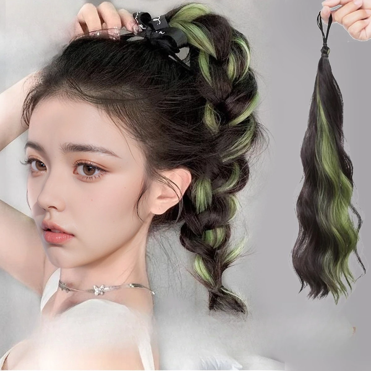 17.7inch Wig Braid Woman Self Wrap Bun Hair Strand Highlight Ponytail Natural Fluffy Colorful Dopamine Ponytail Curls
17.7inch Wig Braid Woman Self Wrap Bun Hair Strand Highlight Ponytail Natural Fluffy Colorful Dopamine Ponytail Curls