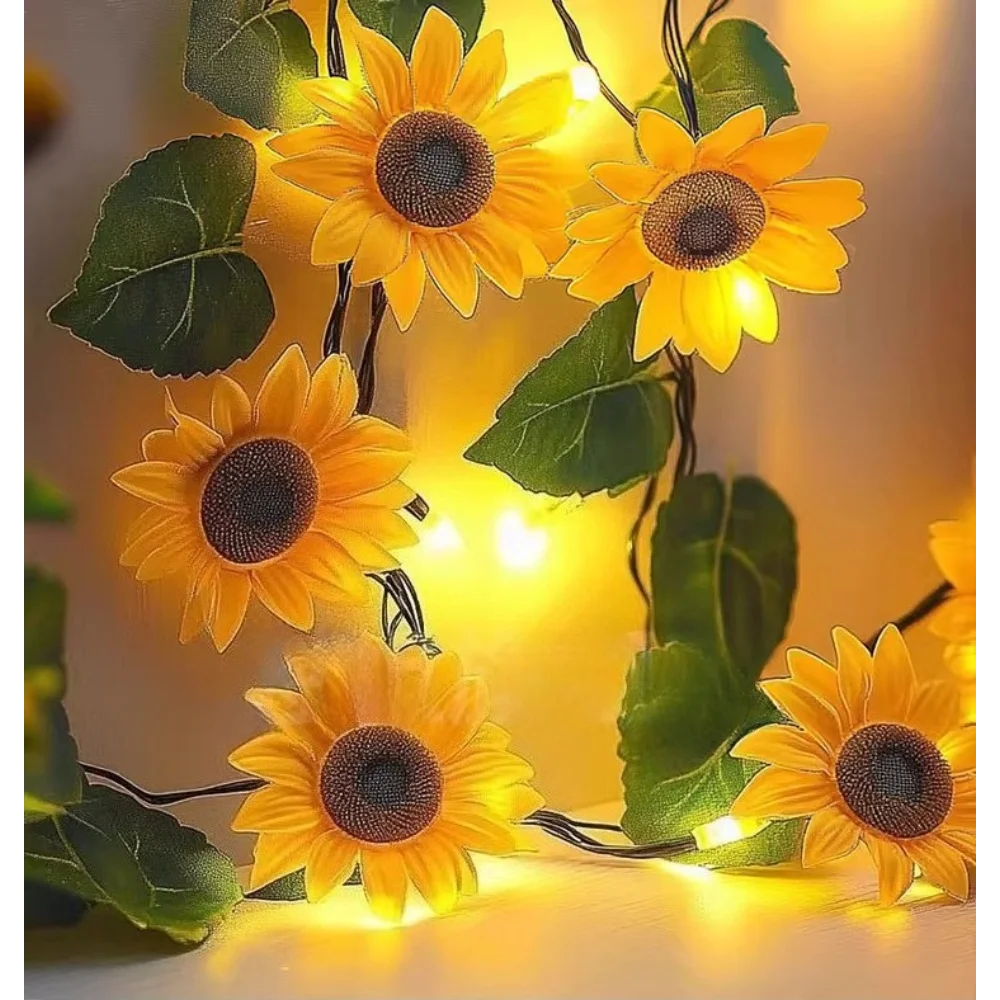 Solar powered sunflower outdoor waterproof courtyard garden decoration atmosphere light string
Solar powered sunflower outdoor waterproof courtyard garden decoration atmosphere light string