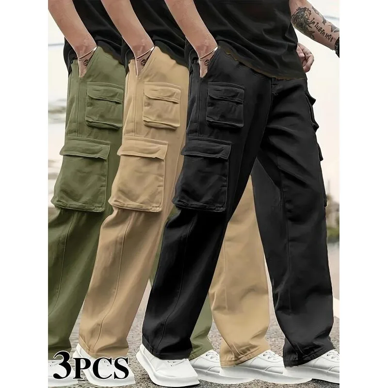 Multi Pocket Cargo Pants Neutral Straight Leg Workwear Trousers Cross-Border Style Casual Men's Fashion Spring Season
Multi Pocket Cargo Pants Neutral Straight Leg Workwear Trousers Cross-Border Style Casual Men's Fashion Spring Season