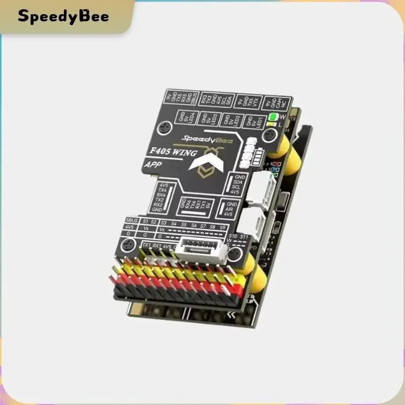 SpeedyBee F405 WING APP Контроллер полета с фиксированным крылом ICM42688P 2-6S для радиоуправляемой модели самолета с фиксированным крылом
SpeedyBee F405 WING APP Контроллер полета с фиксированным крылом ICM42688P 2-6S для радиоуправляемой модели самолета с фиксированным крылом