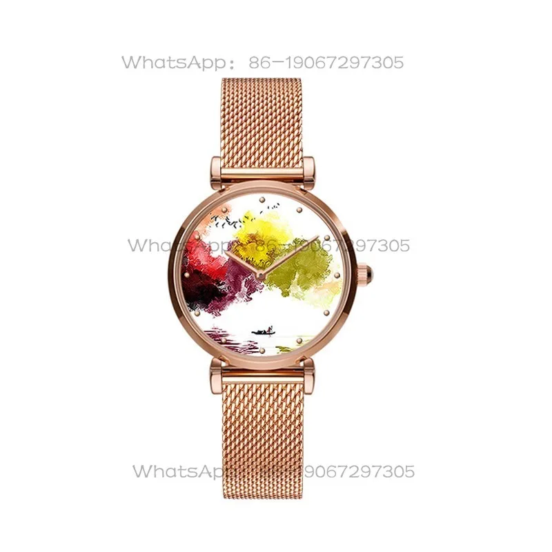 24-Hour Shipping Chinese Ethnic Fengshan Ink Painting Art Fresh Niche Watch Schoolgirl Gift
24-Hour Shipping Chinese Ethnic Fengshan Ink Painting Art Fresh Niche Watch Schoolgirl Gift
