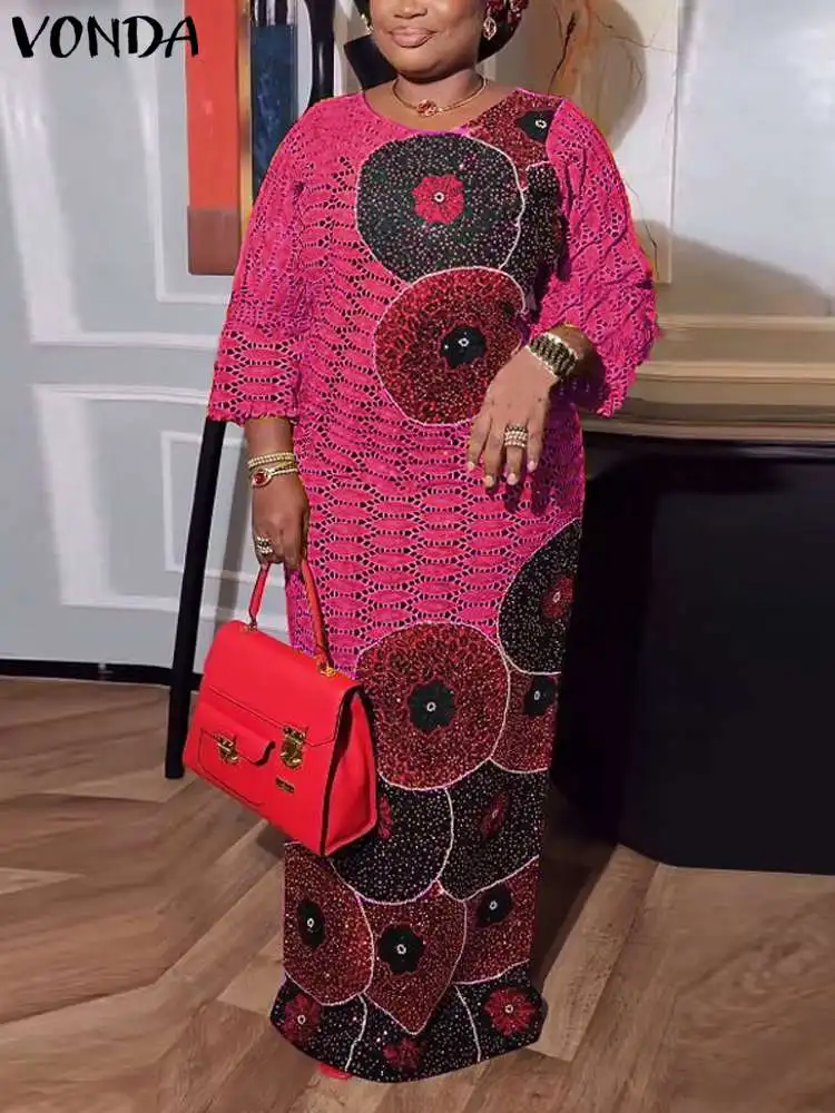 VONDA Women Bohemian Dress 2024 Vintage 3/4 Sleeve Print Party Maxi Long Dress Fashion Sundress Casual Robe Femme Loose Vestidos
VONDA Women Bohemian Dress 2024 Vintage 3/4 Sleeve Print Party Maxi Long Dress Fashion Sundress Casual Robe Femme Loose Vestidos