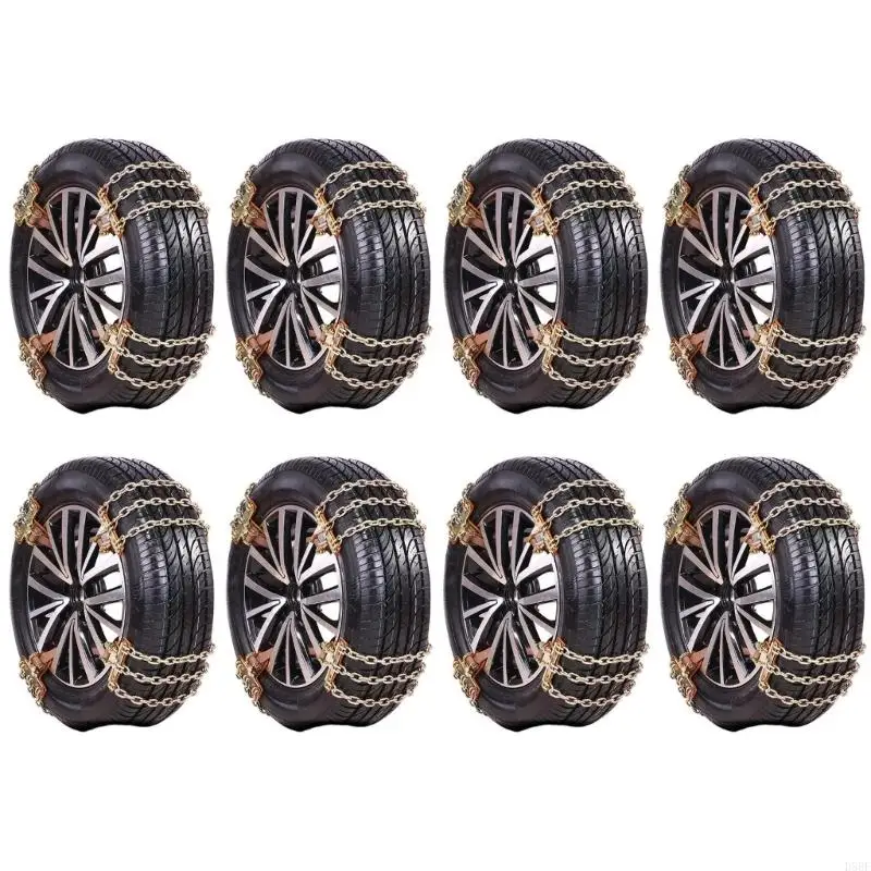 D5BE Metal Tire Chains for 165-275mm Width Extreme Weather Non Slip Design Rapid Deployment SUV Compatibility 8pcs
D5BE Metal Tire Chains for 165-275mm Width Extreme Weather Non Slip Design Rapid Deployment SUV Compatibility 8pcs