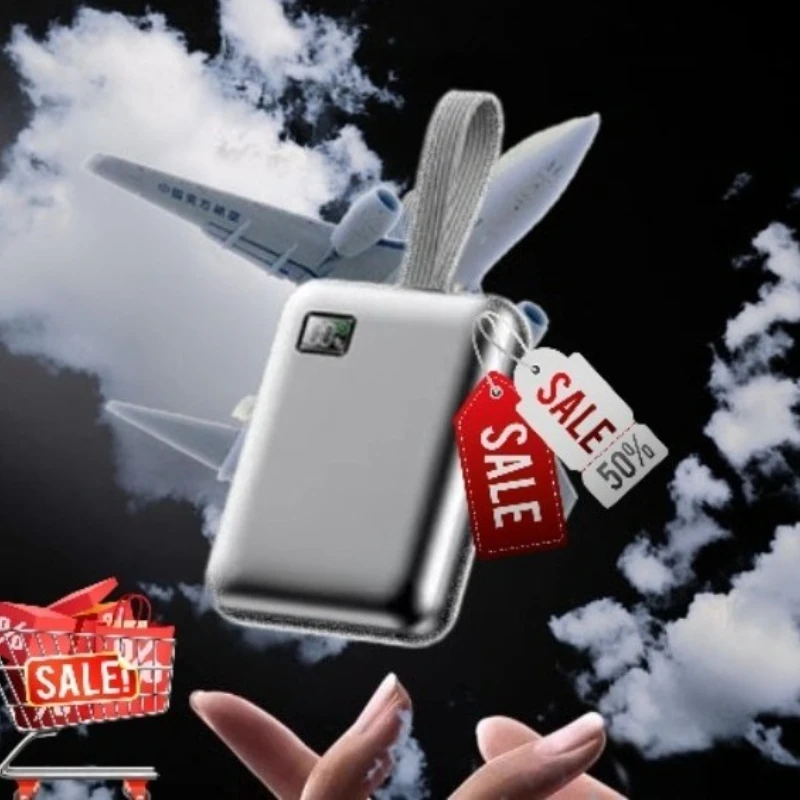 3C Certified Airplane Power Bank with Large Capacity Built-in Cable Fast Charging Phone Compact and Portable
3C Certified Airplane Power Bank with Large Capacity Built-in Cable Fast Charging Phone Compact and Portable