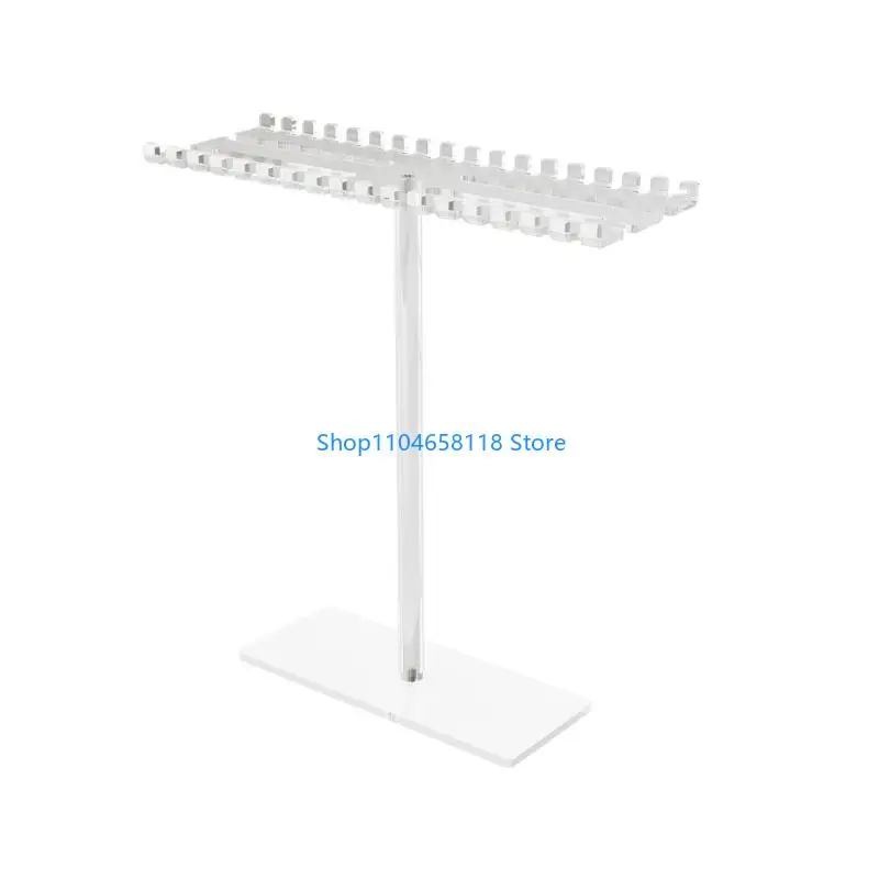 36 Hook Clear Acrylic Jewelry Rack For Necklace Bracelets Rings Hair Accessories
36 Hook Clear Acrylic Jewelry Rack For Necklace Bracelets Rings Hair Accessories
