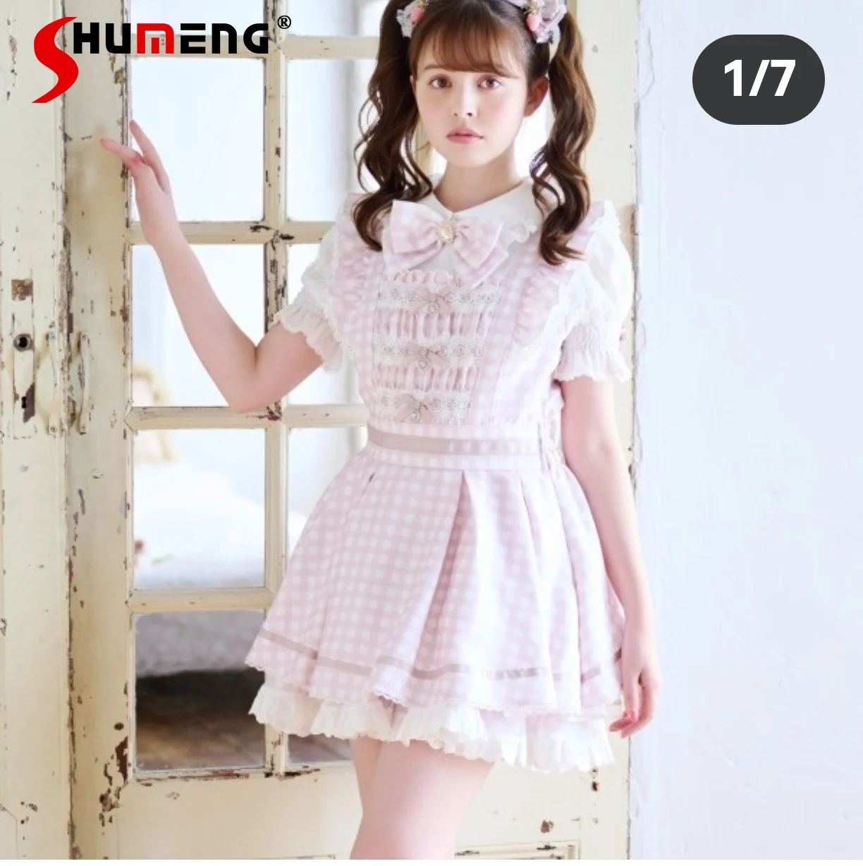 Japanese Mine Style Sweet Girl Sets Doll Collar Bow Puff Sleeve Plaid Mini Dresses High Waist A-line Skirts Two-piece Set Women
Japanese Mine Style Sweet Girl Sets Doll Collar Bow Puff Sleeve Plaid Mini Dresses High Waist A-line Skirts Two-piece Set Women
