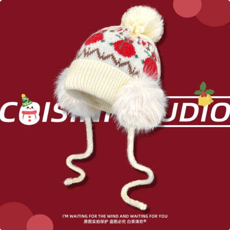 Cute Cartoon Snowman Jacquard Pullover Knitted Hat Men and Women Winter Outdoor Warm Ear Protection Pompom Lace-up Bomber Hats
Cute Cartoon Snowman Jacquard Pullover Knitted Hat Men and Women Winter Outdoor Warm Ear Protection Pompom Lace-up Bomber Hats