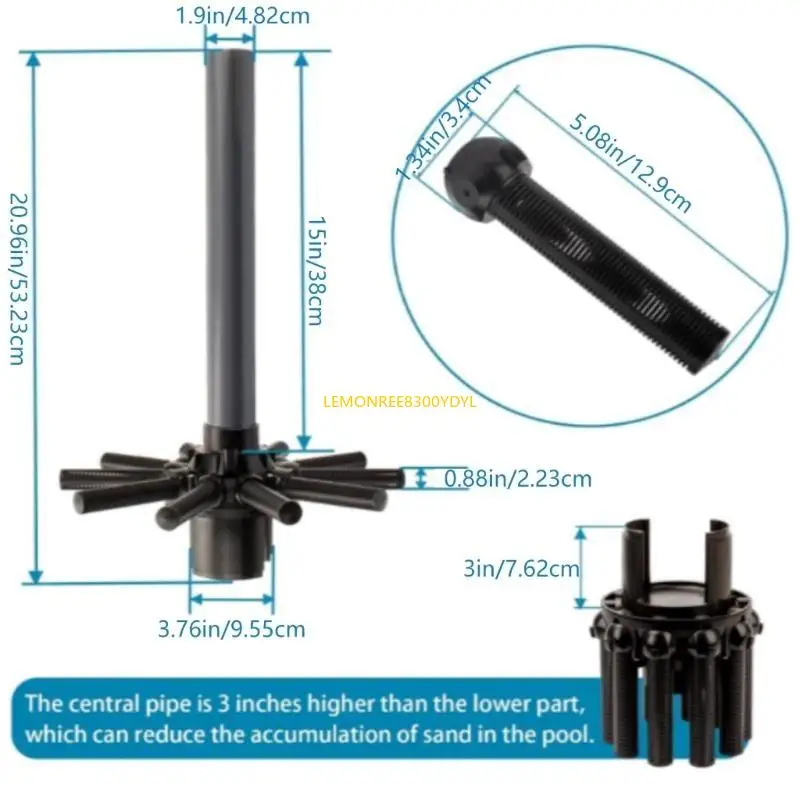 270C Pool Filter Parts Lateral Assembly with Center Pipe Pool Filtration Component for S180T S210T Sand Filter Accessory
270C Pool Filter Parts Lateral Assembly with Center Pipe Pool Filtration Component for S180T S210T Sand Filter Accessory