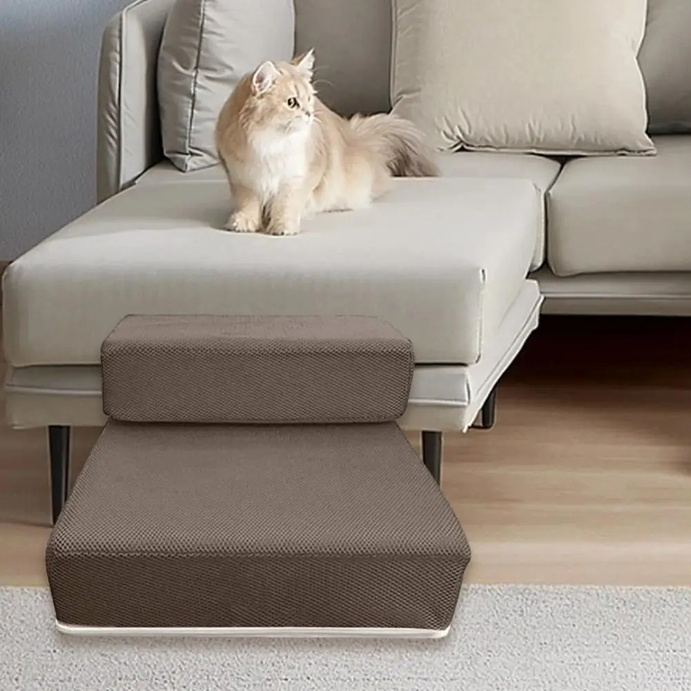 Lightweight Pet Stairs Foldable Breathable Mesh Pet Stairs 2 Steps Ladder for Cat Climbing Dog Ramp Pet Bed Access Space-saving
Lightweight Pet Stairs Foldable Breathable Mesh Pet Stairs 2 Steps Ladder for Cat Climbing Dog Ramp Pet Bed Access Space-saving
