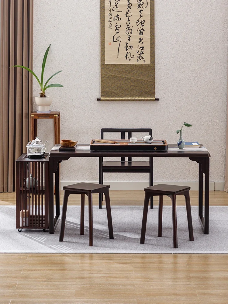 solid wood tea and chair combination integrated living room balcony tea household small tea table office table
solid wood tea and chair combination integrated living room balcony tea household small tea table office table