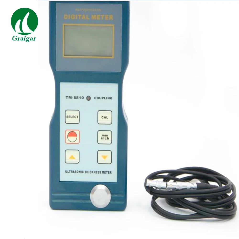 TM-8810 Digital Ultrasonic Thickness Gauge Pipe Wall Thickness Gauge Measuring Range 1.2-200mm
TM-8810 Digital Ultrasonic Thickness Gauge Pipe Wall Thickness Gauge Measuring Range 1.2-200mm