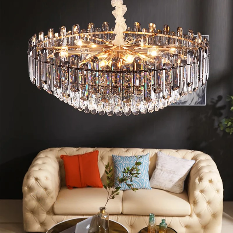 Modern Luxury Lustre Crystal E14 Chandeliers Lighting Hall Villa Living Room Decor Pendant Lights Bedroom Hanging Lamp Luminaire
Modern Luxury Lustre Crystal E14 Chandeliers Lighting Hall Villa Living Room Decor Pendant Lights Bedroom Hanging Lamp Luminaire