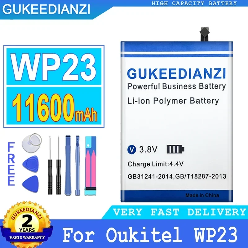 Аккумулятор GUKEEDIANZI для Oukitel WP23, аккумулятор большой мощности, 11600mAh, S111
Аккумулятор GUKEEDIANZI для Oukitel WP23, аккумулятор большой мощности, 11600mAh, S111