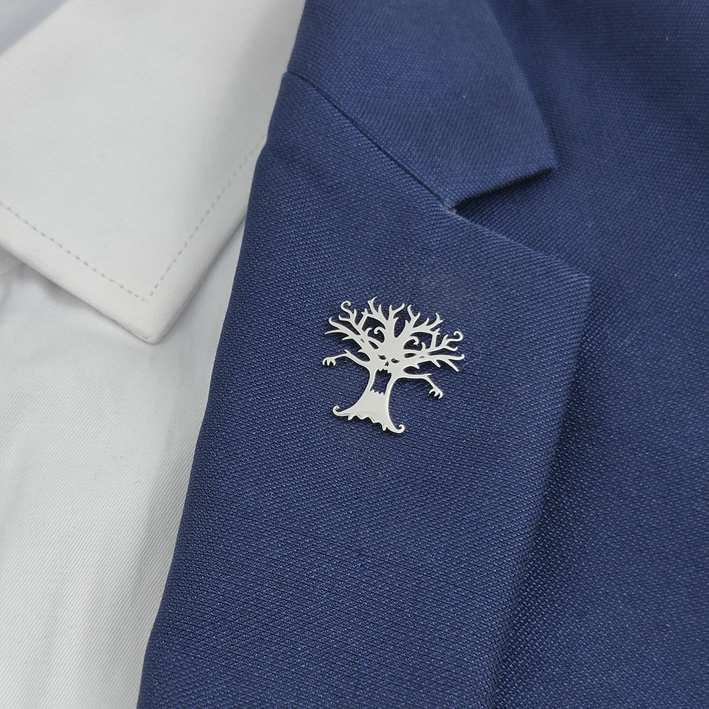 Classic Halloween scary tree people, stainless steel gilded 18K brooch, black suit accessories, wedding matching set
Classic Halloween scary tree people, stainless steel gilded 18K brooch, black suit accessories, wedding matching set