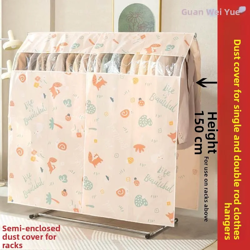 Floor Standing Dust Cover Full Enclosure Simple Transparent Hanging Closet Clothes Cover Universal Dustproof Cloth Sleeve
Floor Standing Dust Cover Full Enclosure Simple Transparent Hanging Closet Clothes Cover Universal Dustproof Cloth Sleeve
