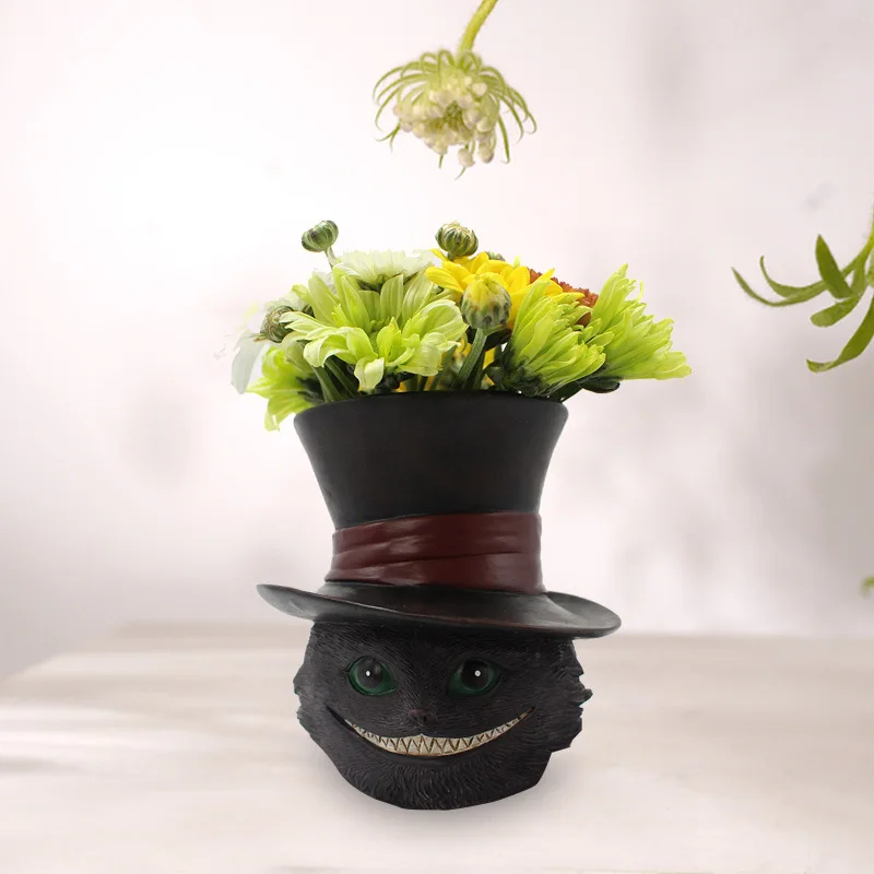 Halloween Magic Black Cat Flower Pot Resin Crafts Decoration Balcony Garden Wearing Hat Cat Succulent Flower Pot Home Decoration
Halloween Magic Black Cat Flower Pot Resin Crafts Decoration Balcony Garden Wearing Hat Cat Succulent Flower Pot Home Decoration