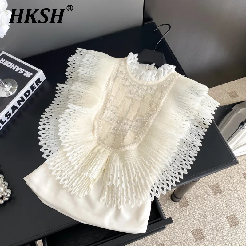 HKSH Summer New Women's Chic Y2K High Street Original Design Stylish Embroidered Flares Ruffles Patchwork Sleeveless Tops HK6025
HKSH Summer New Women's Chic Y2K High Street Original Design Stylish Embroidered Flares Ruffles Patchwork Sleeveless Tops HK6025