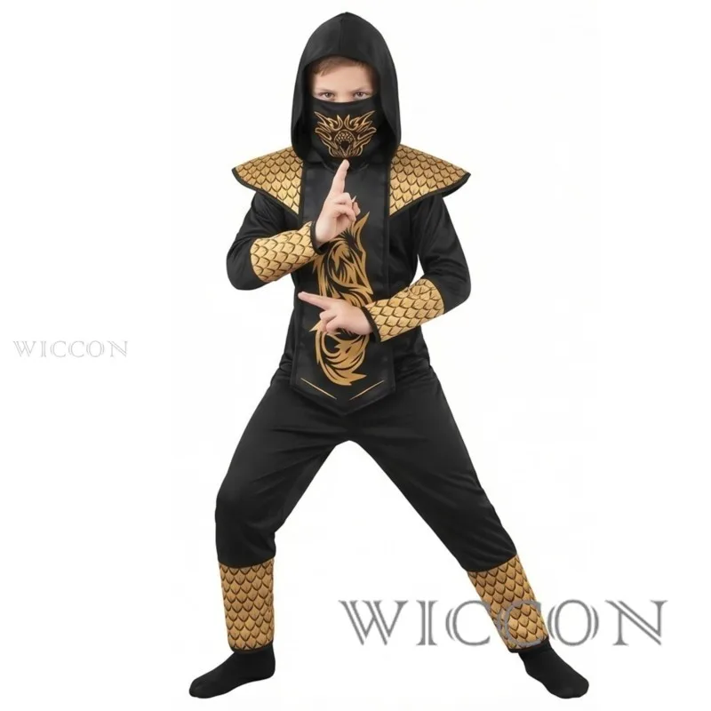 Kids Ninja Cosplay Costume Halloween Cosplay Costume Role Play Ninja Stage Performance Outfit Props Children Party Dress Up Set
Kids Ninja Cosplay Costume Halloween Cosplay Costume Role Play Ninja Stage Performance Outfit Props Children Party Dress Up Set
